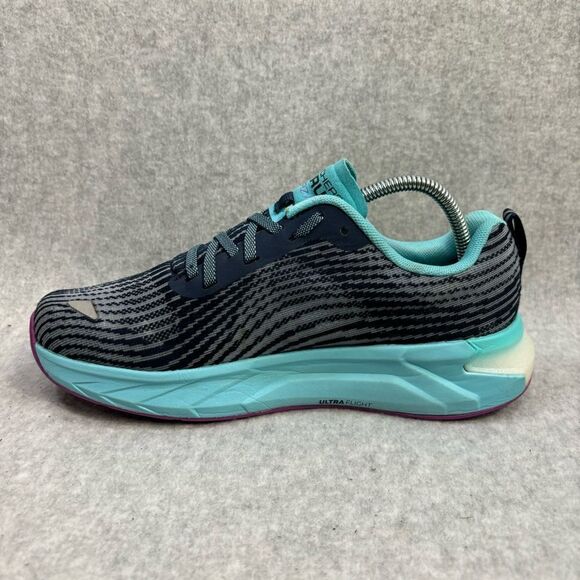 Skechers Go Run Forza 4 Womens Shoes Size 7 Blue Running Sneakers Comfort 128095 - Picture 7 of 9